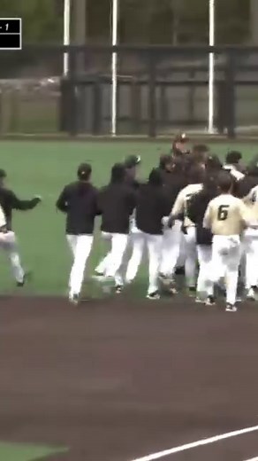 @bryant_baseball with a dramatic walk off to win the series vs UMass Lowell! Shea Grady comes through with the walk off single in the ninth! | Bryant Athletics