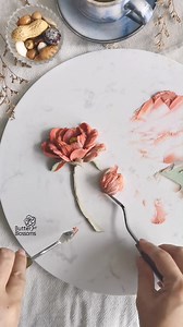 211K views · 3.9K reactions | Peony or Rose? No matter what is definition of this flowers 藍藍 No matter what do you think it is not peony Just let it go... Sometime I just make it follow my hand, don't know what is it? Buttercream used. I guess some of you like 80's song as me #butterblossoms #buttercreamflowers #americanbuttercream #paintwithknife #copywithcredits #buttercreamflowers | Butter & blossoms | Facebook