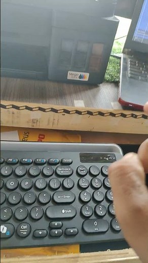 Portronics Bubble 3.0 Wireless Keyboard with Bluetooth + 2.4 GHz USB Receiver, Rechargeable Battery