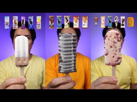 [COMPILATION] EATING VARIOUS VARIANTS OF JOYDAY ICE CREAM