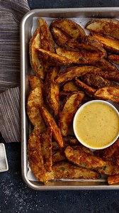WHOLE30 KFC COPYCAT: BREADED POTATO WEDGES - ✨ Gluten-free, dairy-free, paleo, and nut-free. Stove, oven, or air fryer. EASY, budget-friendly and delicious! When I was pregnant, I often craved the breaded potato wedges from KFC. I went through the drive-thru on a regular basis to get that crispy, flavorful potato wedge. I was determined to create a nutritious copycat version. I’m thrilled to say I’ve done it! 👉🏻https://wholefoodfor7.com/whole30-breaded-potato-wedges/ | Wholefoodfor7