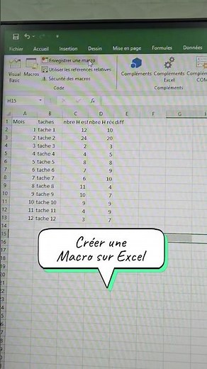 VBA. Créer une Macro sur Excel #vba #excel #exceltutorial #exceltips #productivity #exceltricks