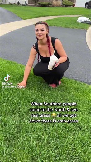 Trick's First Experience with Grass