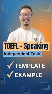 TOEFL Speaking - Task one | Template | Example