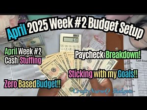 How I Set up Weekly Budget Cash Stuffing Envelopes, April Week 2, #cashbudgeter #cashenvelopes