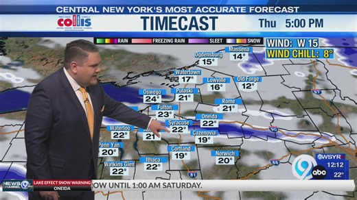 Storm Team forecast: 12PM Thursday 12-11-25