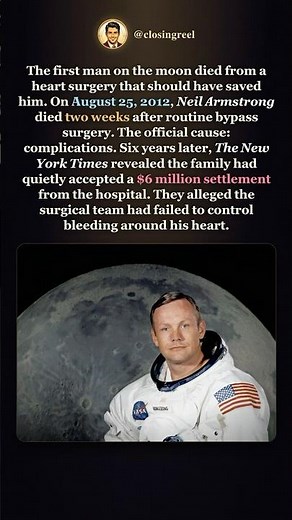 Neil Armstrong's Family Quietly Settled With the Hospital That Killed Him #shorts