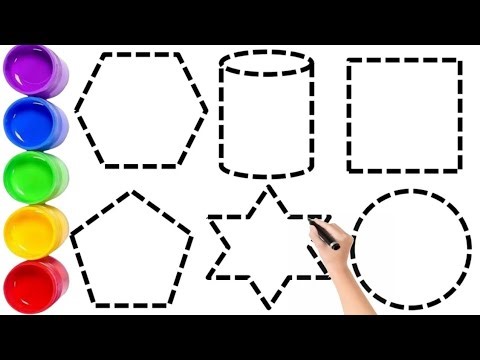 2D shape song preschoool drawing shapes part51