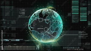 Hi-tech user interface head up display for background computer desktop screen display