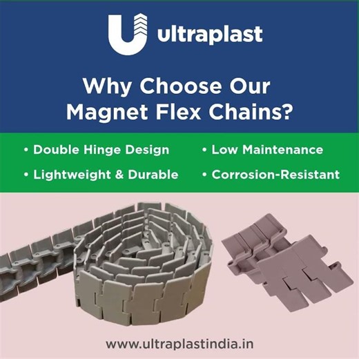 Plastic magnet flex chain