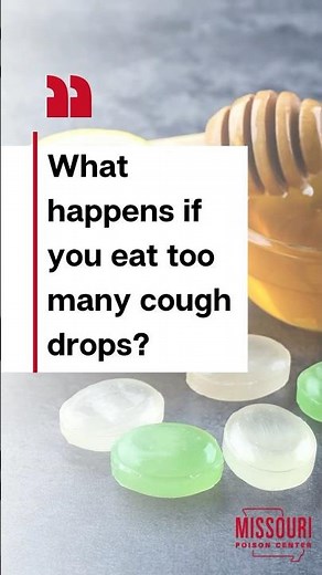 What happens if you eat too many cough drops? #CoughDrops #DidYouKnow #ChildSafety