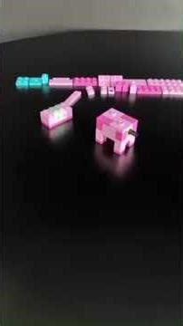 SPIDER PIG? 🐷 #lego #minecraft #speedbuild #stopmotion #minifigures