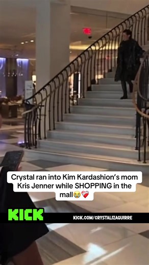 Crystal ran into Kim Kardashion’s mom Kris Jenner while SHOPPING in the mall😭❤️‍🩹 #kimkardashian #krisjenner #fyp