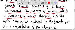 A woman carries the testicular feminization mutation (t f m) on one of her X chromosomes; the other X carries the wild-type allele (Tfm). If the woman marries a normal man, what fraction of her children will be phenotypically female? Of these, what fraction will be fertile? | Numerade