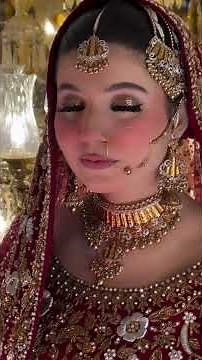 Fresh face innocent bride | Shy Bride facing camera first time | Traditional Bridal Lehenga dress