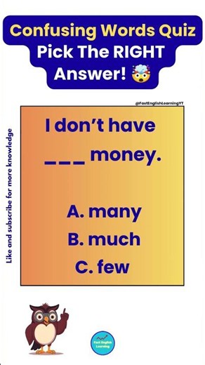 🔥 99% FAIL This Confusing Words Quiz! 😳 Can You Pick the RIGHT Answer? 👀🧠 #shorts