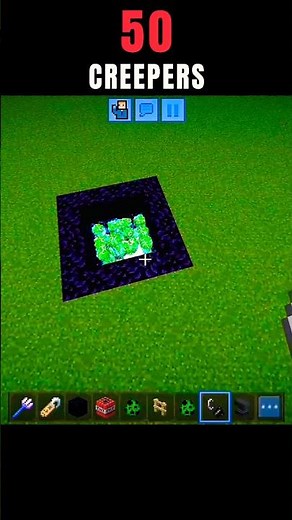 🤯 Most Satisfying 50 Creepers Explosion in Minecraft!