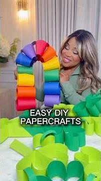 Easy DIY paper crafts you have to try! 🍀#DIY #papercraft #diytutorial #craftsforkids #momlife