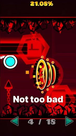 Day 35 - 17 to Michigun's part completed #geometrydash #bloodbath #gaming