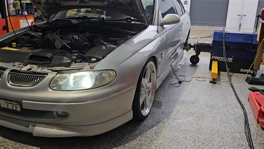 VT calais L67 in for dyno tune. L67 has mace stage 2 cam.kit 3.2" puley approx 10 psi on the dyno. Pace maker extractors 2.5" exhaust 4l60e 3.9 diff gears. Went through the car pre dyno. New gapped ngk plugs Replaced vac line Reprogrammed cluster to read correctly for 3.9 gears. Ended up with 203rwkw on 98. I also did some trans tuning on road and made sure it drove well in sydney traffic. Cold start was good and plugs all look good. Tuned with the delco ecu! If you want your L67 tuned or want t