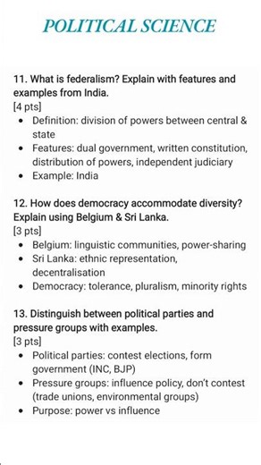 Quick SST Revision for Class 10 Board Exam: 20 Must-Know Qs