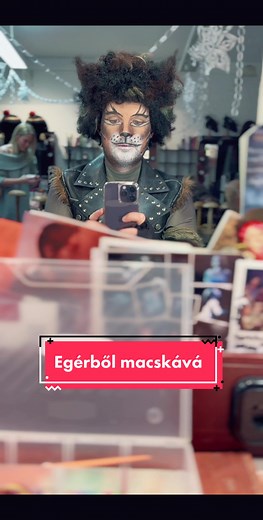 Tegnap annyira laza vasárnap volt, hogy megállás nélkül sminkeltem vagy éppen mostam le az arcomról különböző állatok fejét! Macskafogó a József Attila Színházban , aztán Macskák a Madàchban!🙀🐭 #puskaspeti #apuskaspeti #biebers #macskák #macskafogó #cats #színész