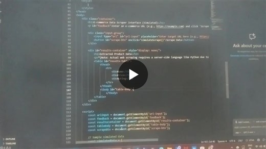 #internship #webscraping #python #beautifulsoup #dataextraction #techskills #fullstackdevelopment #prodigyinfotech #studentdeveloper #task5completed | Marlin Maria M