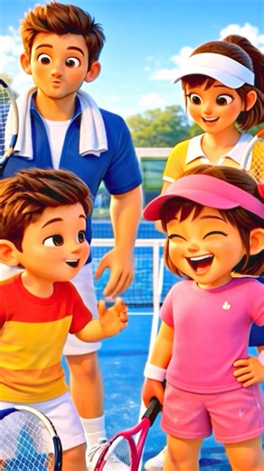 Mini and Mindy play tennis! #cartoon #disneyanimation #shortvideo #shorts #tennis #sports #viral