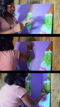 ✨ LARGE-SCALE ACRYLIC PAINTING Over Print 🫟