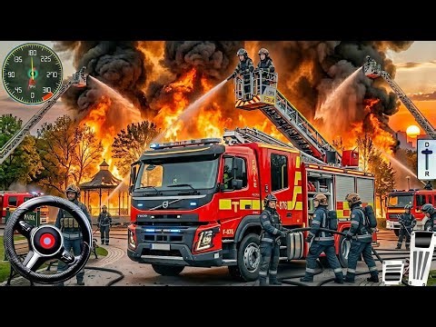 Fire Truck Rescue Sim 3D - 911 Emergency Real Heroes: I'm Fireman - Android GamePlay