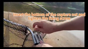 Heavy Duty Landing Net. Extendable Aluminum Telescoping Fishing Net with Fishing Pliers.Extends to 70-102 in & Net Depth 37in