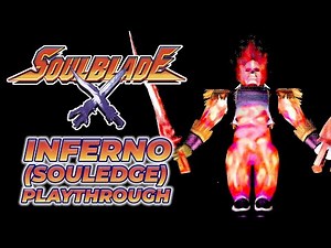 SOUL BLADE (PS1) - INFERNO (SoulEdge) Arcade Mode Playthrough