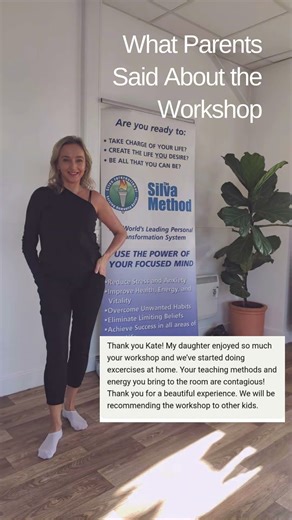 Give children the tools they need right now - Silva Method Workshop for Children 🦋