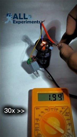 super capacitor capacity test #shorts #trending #diy