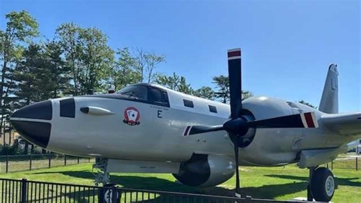 Iconic plane at former Brunswick naval base has been restored