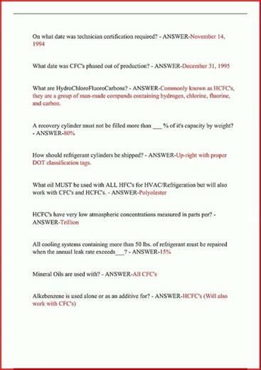 #learnexams Epa 608 Latest Actual Exam Version 1 With 250 Questions And video