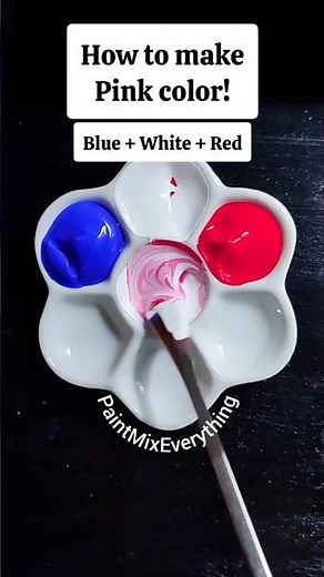 How to Make Pink Color? 💓Satisfying Color Mixing | Acrylic Paint #shorts #paintmixing #colormixing