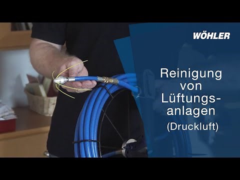 Reinigung von Lüftungsanlagen (Druckluft)