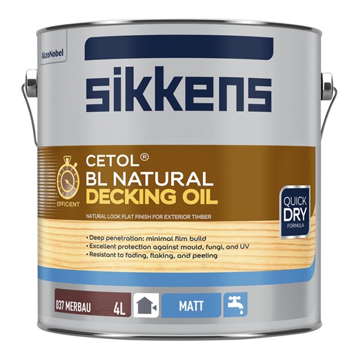 Sikkens 4L Merbau Cetol BL Natural Decking Oil