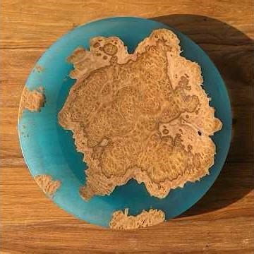 PARADISE Island Resin wood Bowl - Lathe Turning & Finishing #woodturning #asmr