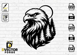 Eagle Forest Vector CNC Project – CAD Design for Plasma or Laser Cutting - Etsy Canada