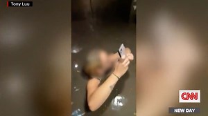 Tony Luu speaks with CNN after dramatic video showed him and a friend trapped in an elevator in Omaha, Nebraska, as flood waters rushed in. "It didn't really hit me until one got to my stomach and I realized yep, okay this is serious. I need to figure something out quick." https://cnn.it/3Cvl9cK | CNN