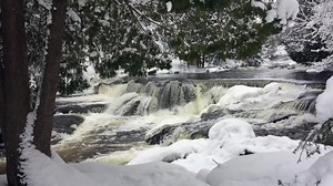 Winter wonderland at Upper Bond Falls, Michigan's Upper Peninsula. Hope everyone had a wonderful Christmas. Thanks for sharing. | Michigan Nut Photography