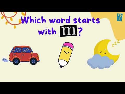 Interactive Phonics Quiz Game 1-3 | Beginning Letter Sound | Low Stimulation Videos for Kids