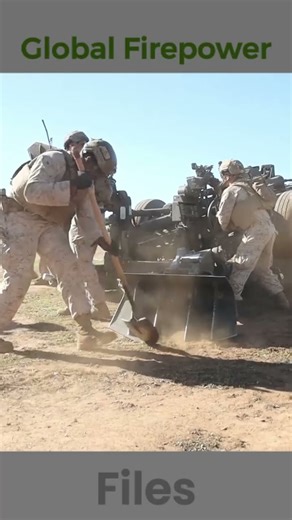 U.S. Marines Prepare to Unleash the M777A2 Howitzer #army #firepower #shorts