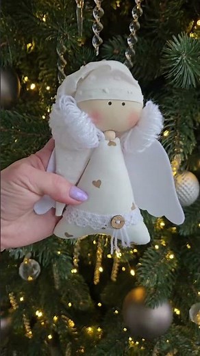 Christmas Angel Ornament Sewing Pattern (PDF) | Holiday Tutorial #sewingpattern #christmas #diy