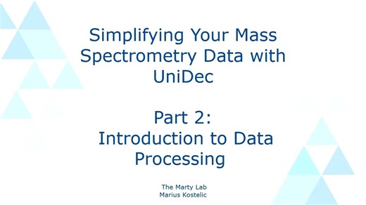 【UniDec官方教程】2 - Intrduction to Data Processing