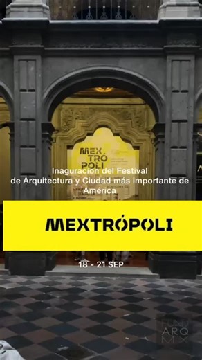 FUNDARQMX | Inició Mextrópoli 2025, el festival de arquitectura y ciudad más importante de América. Del 18 al 21 de septiembre, vive conferencias,... | Instagram