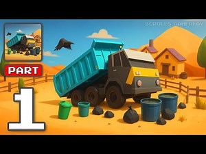 Garbage Truck - Gameplay Walkthrough Part 1 - Collect Trash Clean The City (iOS, Android)