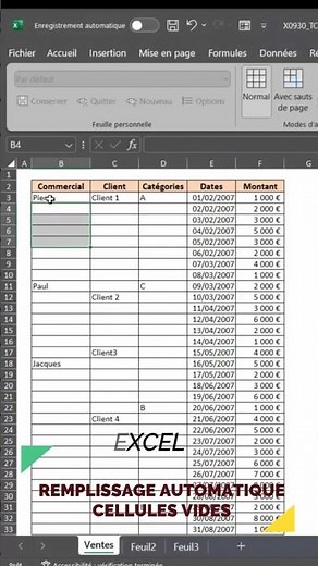 Excel Empty Cells | Automatic filling
